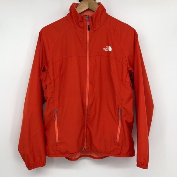 The North Face Reddish Orange Collapsible Stow Away Lightweight windbreaker  LG - Picture 14 of 14